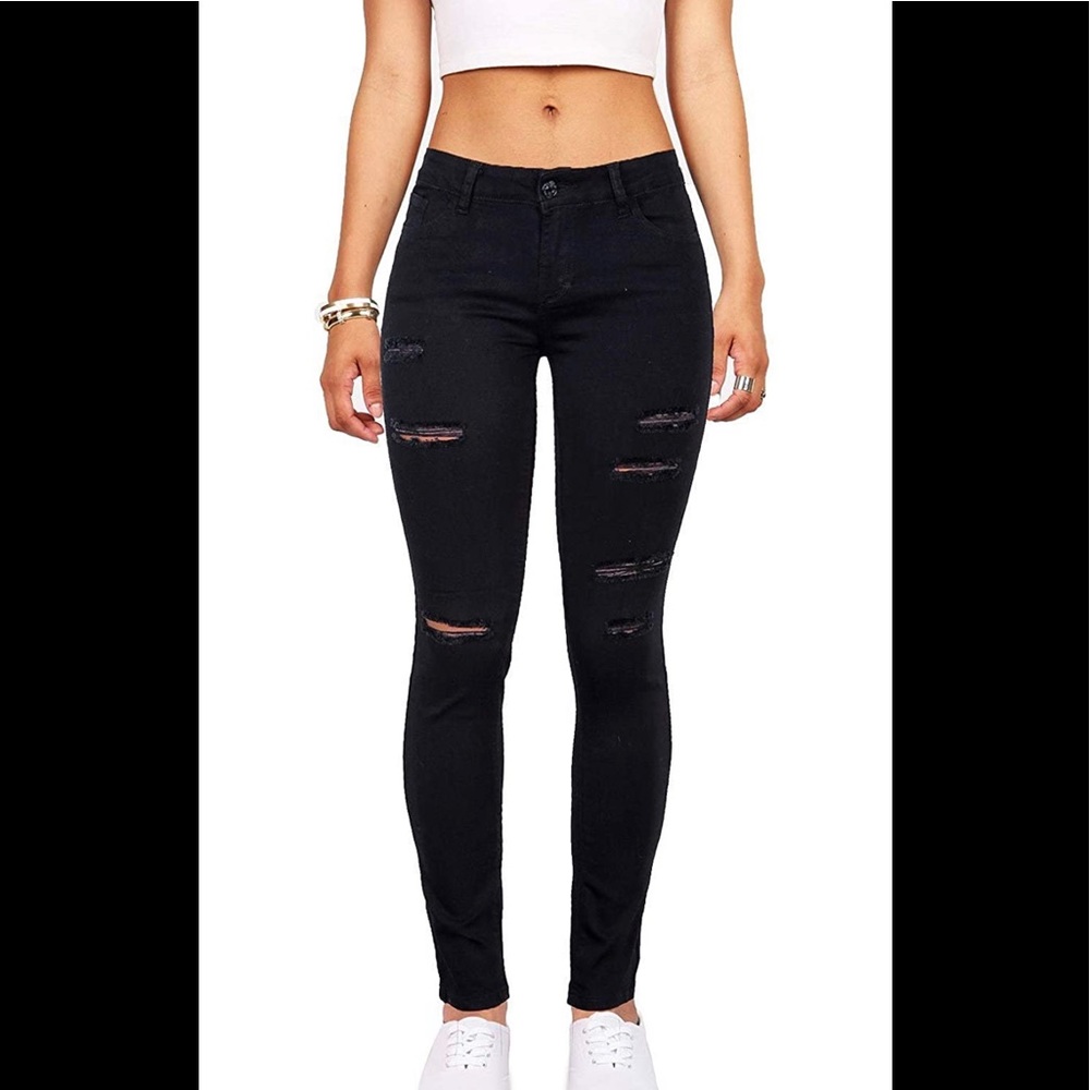 Black Ripped Skinny Jeans